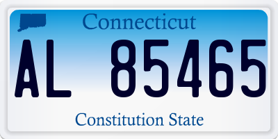 CT license plate AL85465