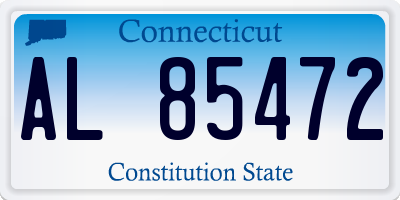 CT license plate AL85472
