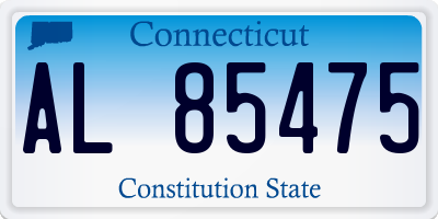 CT license plate AL85475