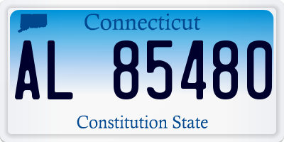 CT license plate AL85480