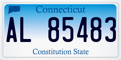 CT license plate AL85483