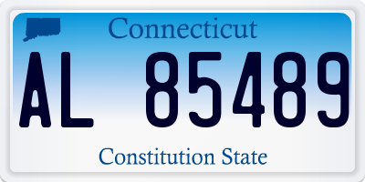CT license plate AL85489
