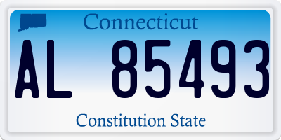 CT license plate AL85493