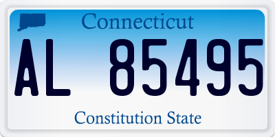 CT license plate AL85495