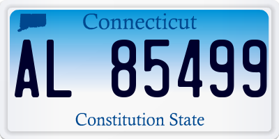 CT license plate AL85499