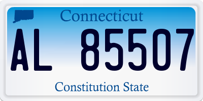 CT license plate AL85507