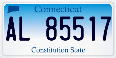 CT license plate AL85517