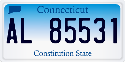CT license plate AL85531