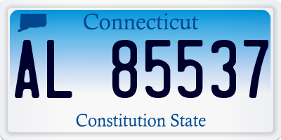 CT license plate AL85537