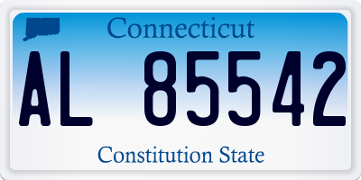CT license plate AL85542