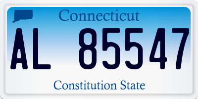 CT license plate AL85547