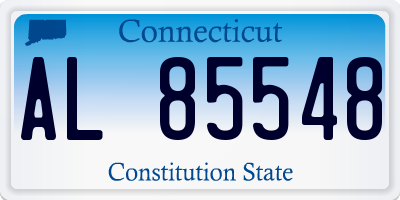 CT license plate AL85548