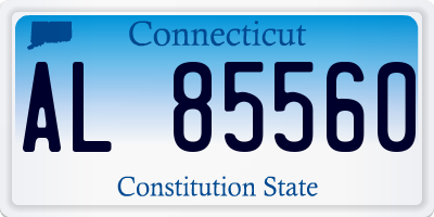 CT license plate AL85560