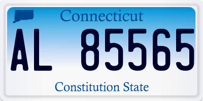CT license plate AL85565