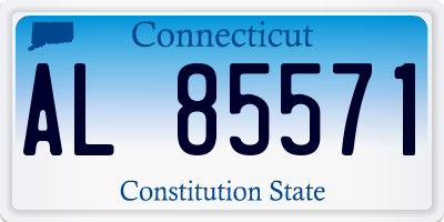 CT license plate AL85571
