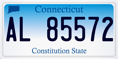 CT license plate AL85572