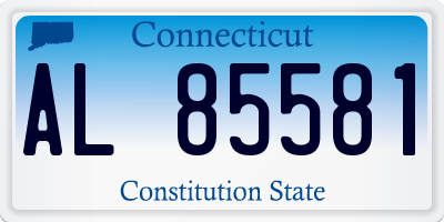 CT license plate AL85581