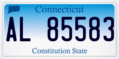 CT license plate AL85583