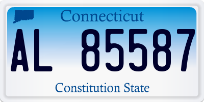 CT license plate AL85587