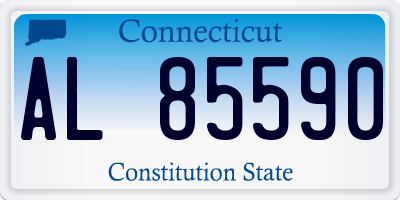 CT license plate AL85590