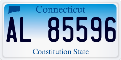 CT license plate AL85596