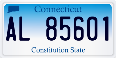 CT license plate AL85601