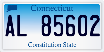 CT license plate AL85602