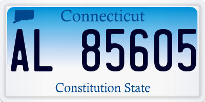 CT license plate AL85605