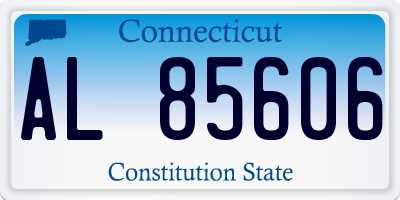 CT license plate AL85606