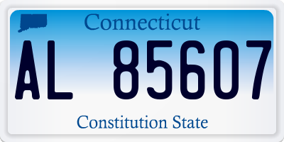 CT license plate AL85607