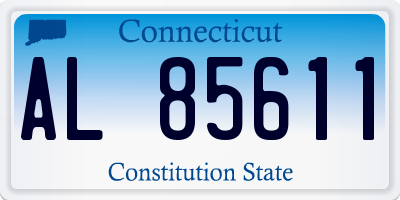 CT license plate AL85611