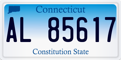 CT license plate AL85617