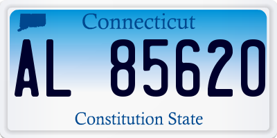 CT license plate AL85620