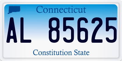 CT license plate AL85625