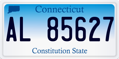 CT license plate AL85627