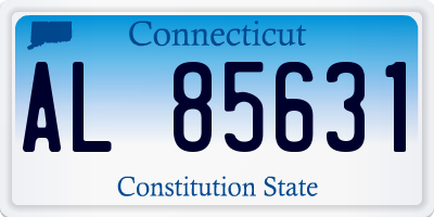 CT license plate AL85631