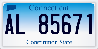 CT license plate AL85671