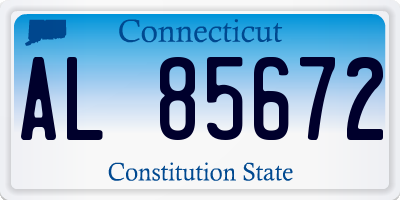 CT license plate AL85672