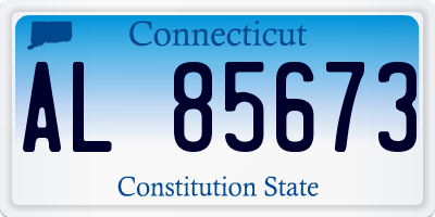 CT license plate AL85673