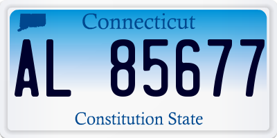 CT license plate AL85677