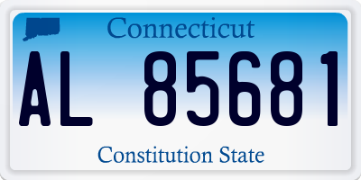 CT license plate AL85681