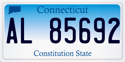 CT license plate AL85692
