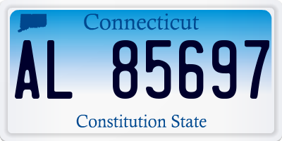 CT license plate AL85697