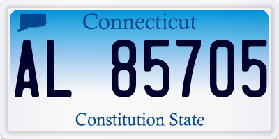 CT license plate AL85705