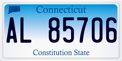 CT license plate AL85706
