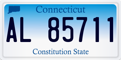 CT license plate AL85711