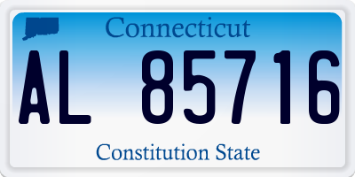 CT license plate AL85716