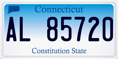 CT license plate AL85720
