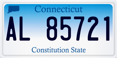 CT license plate AL85721