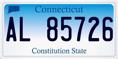 CT license plate AL85726